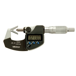 Mitutoyo 314-351-30 Digimatic V-Anvil Micrometer .05-.6" / 1.27-15.24mm 3 Flutes Cutting Head