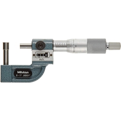 Mitutoyo Tube Micrometer 0-1" with Cylindrical Anvil