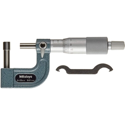 Mitutoyo Tube Micrometer 0-25mm with Cylindrical Anvil