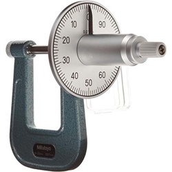 Mitutoyo Dial Sheet Metal Micrometer 0-25mm Spherical Anvil Flat Spindle 119-202
