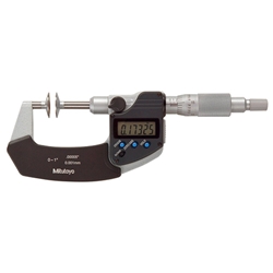 Mitutoyo 369-350-30 Digital Disk Micrometer 0-1" / 25.4mm Non-Rotating Spindle