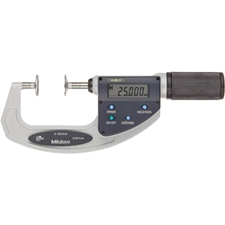 Mitutoyo 369-411 Digital Disk Micrometer 0-30mm Non-Rotating Spindle- Quickmike Type