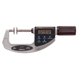 Mitutoyo 369-421-20 Digital Disk Micrometer 0-1.2" / 0-30.48mm Non-Rotating Spindle- Quickmike Type