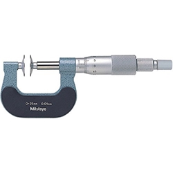 Mitutoyo 169-201 Vernier Disk Micrometer 0-25mm Non-Rotating Spindle