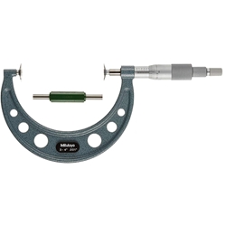 Mitutoyo 169-208 Vernier Disk Micrometer 3-4" Non-Rotating Spindle
