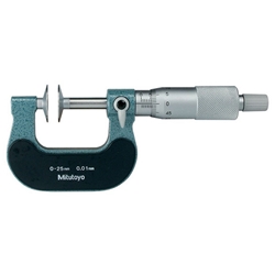 Mitutoyo 123-101 Vernier Disk Micrometer 0-25mm Rotating Spindle