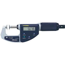 Mitutoyo 227-221-20 Digital Disk Micrometer 0-15mm Non-Rotating Spindle- Quickmike Type- Adjustable Measuring Force
