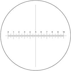 Reticle Cross-Line with Graduations