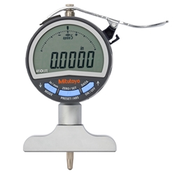 Mitutoyo ABSOLUTE Digital Dial Depth Gage 0-8"/ 0-200mm, 0.01mm, 2.5" Base