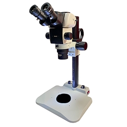 SM7 Microsurgery Training Microscope on track stand with Schott Coldvision Ring Light