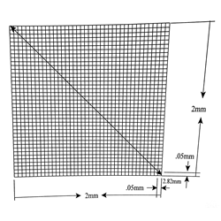 Reticle Grid 2mm Squares 1,600 Total
