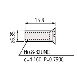 Mitutoyo Slotted Head Nut for Square Gage Blocks
