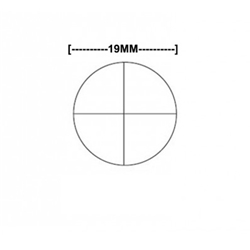 Reticle Cross-Line 19mm Diameter