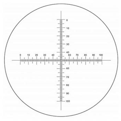 Eyepiece Micrometer, Cross-Line with 0.1mm Graduations