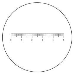 Eyepiece Micrometer - Line 25mm Diameter