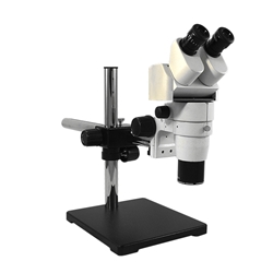 Ergonomic Common Main Objective Stereo Zoom Microscope 8x-80x on Boom Stand
