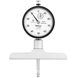 Mitutoyo Dial Indicator Depth Gage 0-210mm, 101.6mm Base